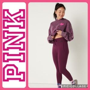 Victoria’s Secret PINK Cotton High Waist Joggers